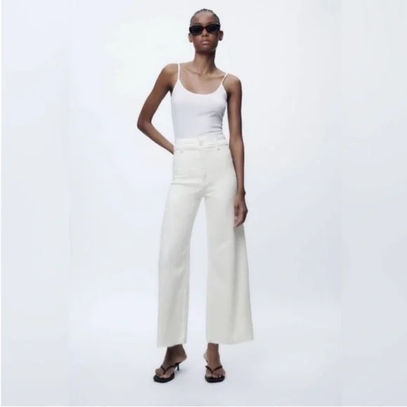 Zara The Marine Straight high-waist wide leg jeans - Picture 8 of 10